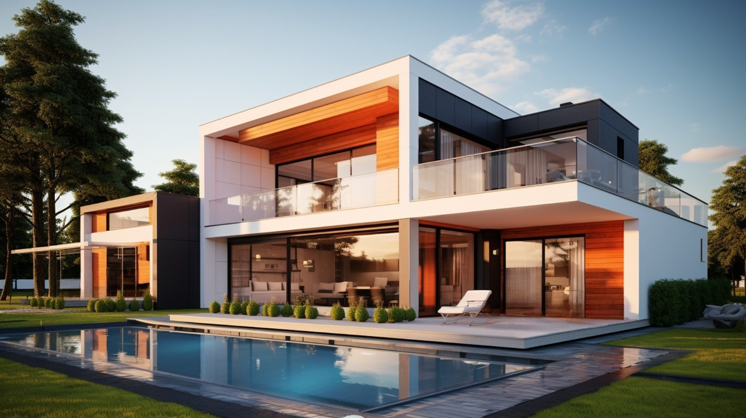 Rendu 3D Lumion animé d'une maison moderne